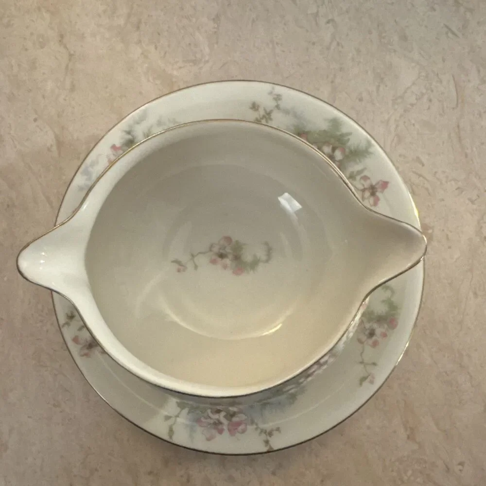 Theodore Haviland Apple Blossom Lot Gravy Boat Veg Bowl (2) Meat Platters NY